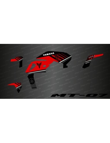 Kit déco 100% Monster Edition (Rouge) - IDgrafix - Yamaha MT-07 (après 2018)