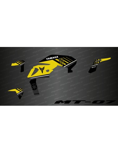 Kit deco 100% Monster Edition (Yellow) - IDgrafix - Yamaha MT-07 (after 2018)