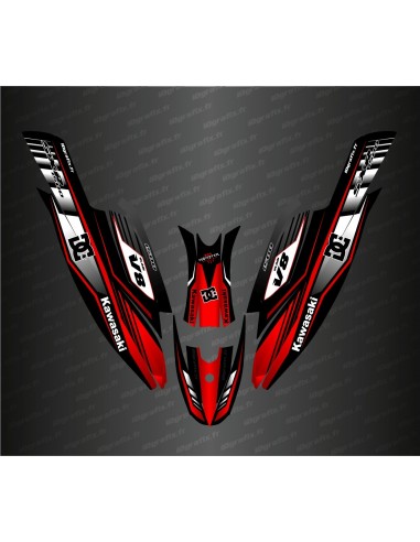 Kit decoration 100% Custom DC Racing (Red) for Kawasaki SXR 1500