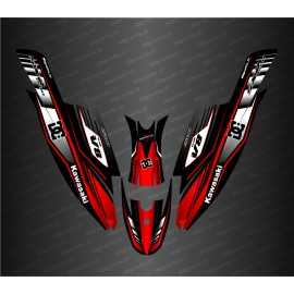 Kit de decoración 100% Personalizado DC Racing (Rojo) para Kawasaki 1500 SXR -idgrafix