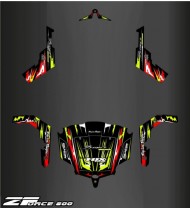 Kit de decoración Rojo/Amarillo Edición - Idgrafix - CF Moto ZForce
