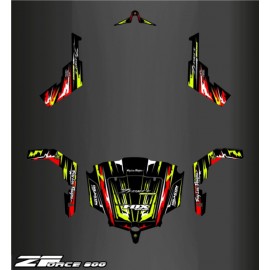 Kit dekor Red/Yellow Edition - Idgrafix - CF Moto ZForce