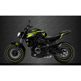 Kit deco 100% Custom Monster Race Edition (Yellow) - IDgrafix - Yamaha MT-07 (after 2018) - IDgrafix