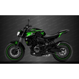 Kit deco 100% Custom Monster Race Edition (Green) - IDgrafix - Yamaha MT-07 (after 2018) - IDgrafix