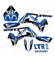 Kit décoration Street Bleu - IDgrafix - Suzuki LTR 450