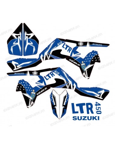Kit décoration Street Bleu - IDgrafix - Suzuki LTR 450