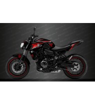 100% Custom Monster Race Edition deco kit (red) - IDgrafix - Yamaha MT-07 (2018-2020) - Idgrafix