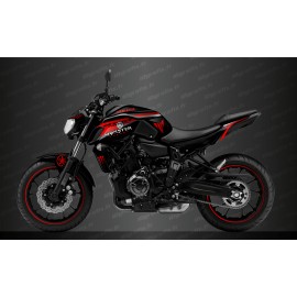 Kit deco 100% Custom Monster Race Edition (red) - IDgrafix - Yamaha MT-07 (after 2018) - IDgrafix