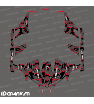 Kit decoration Broken series (Red) - Idgrafix - Can Am 1000 Maverick 4 seater