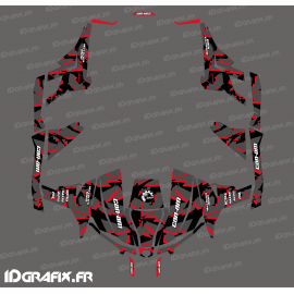 Kit de decoración Roto de la serie (Rojo) - Idgrafix - Can Am 1000 Maverick 4 plazas -idgrafix