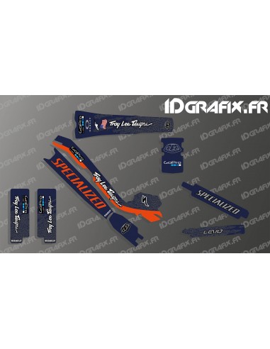 Kit deco Troy Lee Edició Completa (Blau/taronja) - Especialitzada Turbo Levo -idgrafix