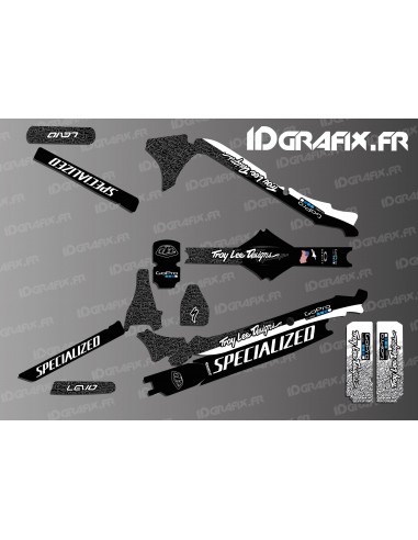 Kit déco TroyLee Edition Full (Noir/Blanc - Specialized Levo Carbon