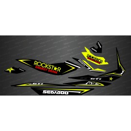 Kit décoration Rockstar Edition Full (Jaune) - pour Seadoo GTI-idgrafix