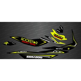 Kit decoration Rockstar Edition Full (Yellow) - for Seadoo GTI - IDgrafix