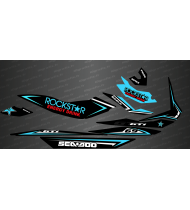 Kit de decoració Rockstar Edició Completa (Turquesa) - per Seadoo GTI -idgrafix