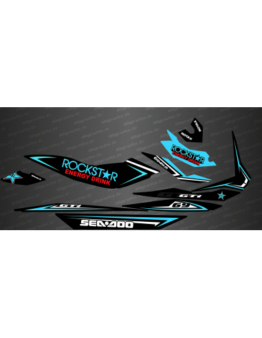 Kit décoration Rockstar Edition Full (Turquoise) - pour Seadoo GTI