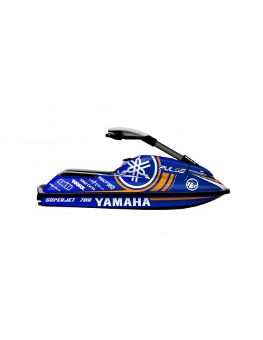 Kit Décoration Pulse Blanc/Orange pour YAMAHA SUPERJET 700