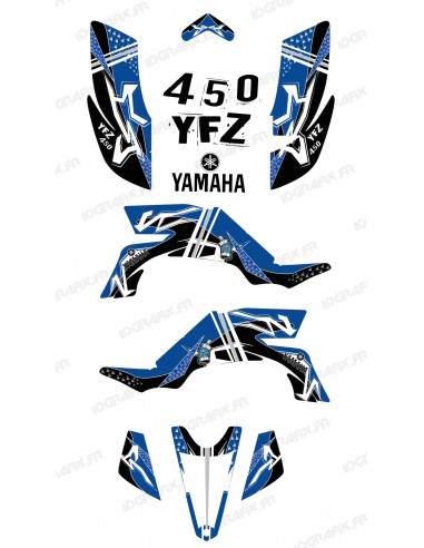 Kit de decoració Carrer Blau - IDgrafix - Yamaha YFZ 450