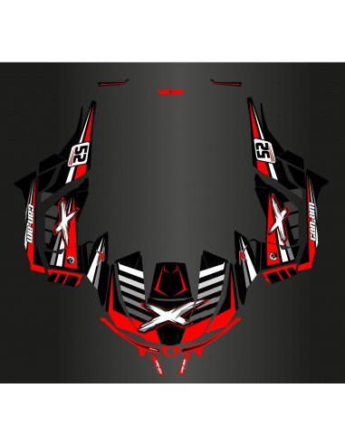 Kit dekor Race Can-Am Serie Rot - Idgrafix - Can Am Maverick 1000