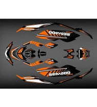 Kit déco SPARK Orange pour Seadoo Spark