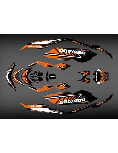 Kit déco SPARK Orange pour Seadoo Spark