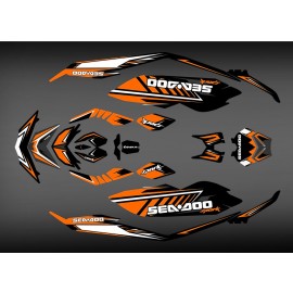 Kit-deco-SPARK Orange für Seadoo Spark