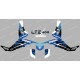 Kit décoration Space Bleu - IDgrafix - Suzuki  LTZ 400 - Idgrafix