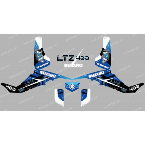 Kit décoration Space Bleu - IDgrafix - Suzuki  LTZ 400 - Idgrafix
