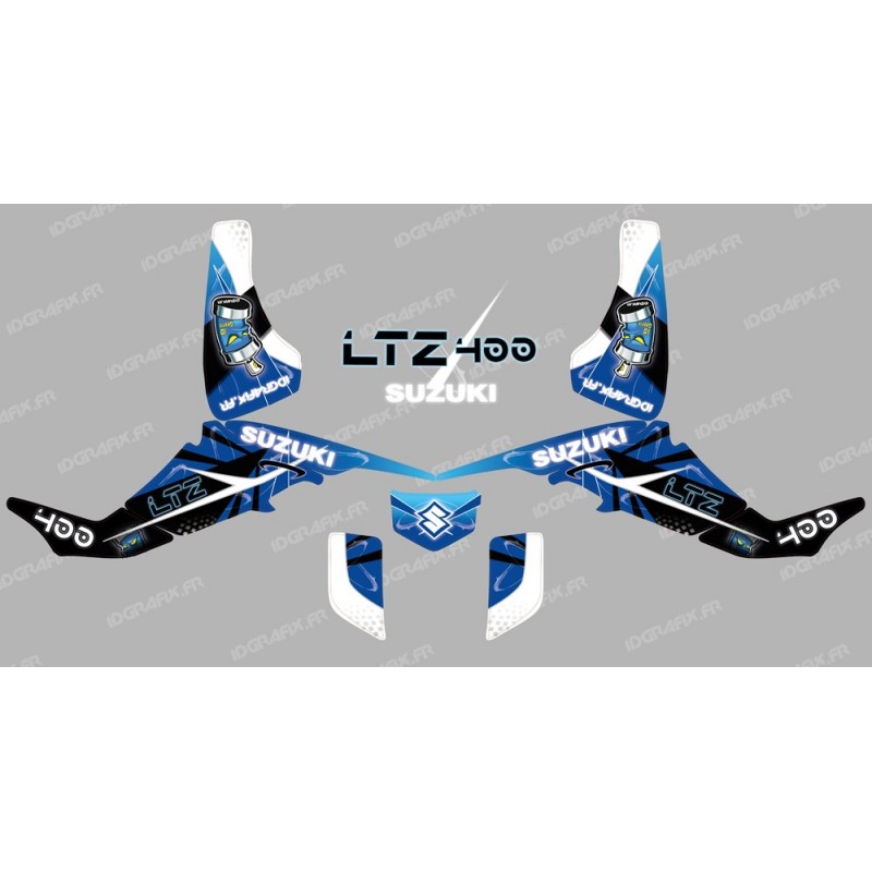 Kit décoration Space Bleu - IDgrafix - Suzuki  LTZ 400 - Idgrafix