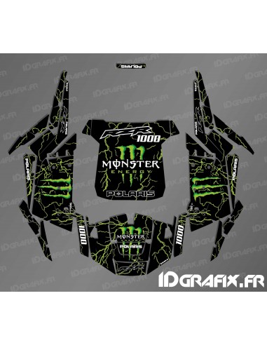 Kit décoration Monster 2018 Edition (green)- IDgrafix - Polaris RZR 1000 S/XP