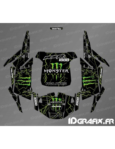 Kit décoration Monster Flash Edition (vert)- IDgrafix - Polaris RZR 1000 S/XP