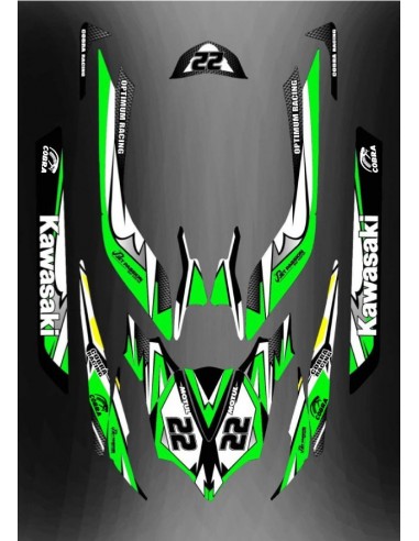 Kit de decoració Rockstar Edició Blau per Seadoo GTR 230 -idgrafix