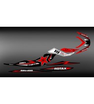 Kit décoration Rockstar/Motul Rouge pour Seadoo RXP-X 260 / 300