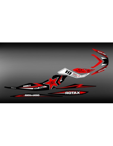 Kit décoration Rockstar/Motul Rouge pour Seadoo RXP-X 260 / 300