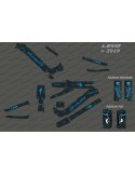Kit deco Carboni Edició Completa (de color Blau) - Especialitzada Levo (després de 2019)
