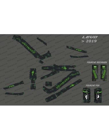Kit deco Carbon Edition Full (Green) - Specialized Levo (after 2019)