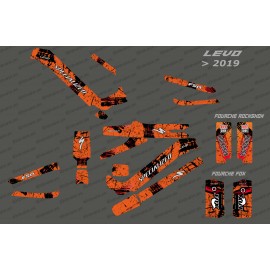 Kit deco Brush Edition Full (Orange) - Specialized Levo (after 2019) - IDgrafix