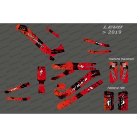 Kit deco Brush Edition Full (Red) - Specialized Levo (after 2019) - IDgrafix