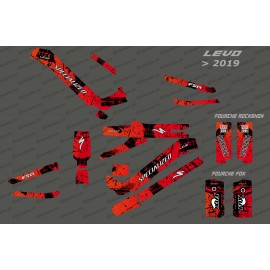 Kit deco Brush Edition Full (Red) - Specialized Levo (after 2019) - IDgrafix