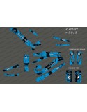 Kit deco Brush Edition Full (Blue) - Specialized Levo (after 2019)