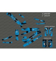 Kit deco Brush Edition Full (Blue) - Specialized Levo (after 2019)