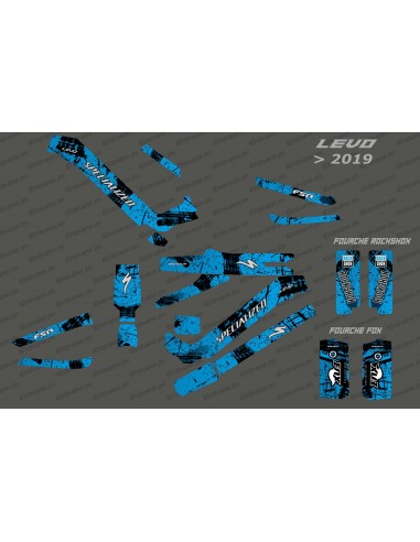 Kit déco Brush Edition Full (Bleu) - Specialized Levo (après 2019)