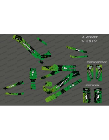 Kit deco Brush Edition Full (Green) - Specialized Levo (after 2019)