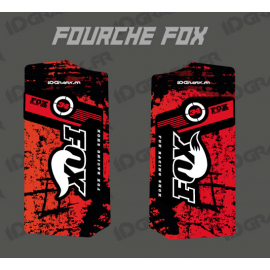 Sticker Schutz-Gabel, Fox - Brush (Rot)-idgrafix