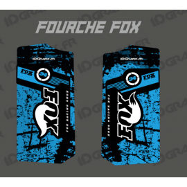 Sticker Schutz-Gabel, Fox - Brush (Blau)-idgrafix