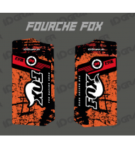 Stickers Protection Fork Fox - Brush (Orange)