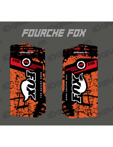 Stickers Protection Fork Fox - Brush (Orange)