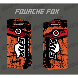 Sticker Schutz-Gabel, Fox - Brush (Orange)-idgrafix