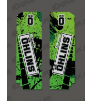 Stickers Protection Fork Ohlins - Brush (Green)