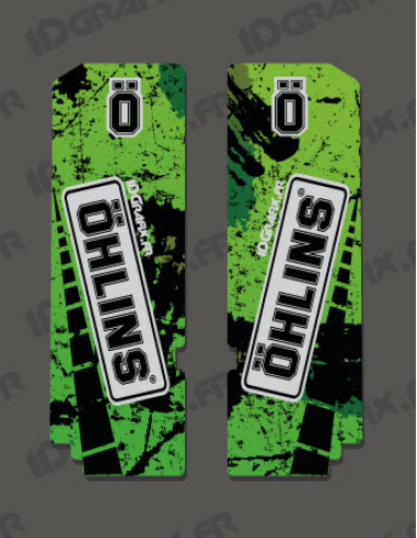 Stickers Protection Fork Ohlins - Brush (Green)